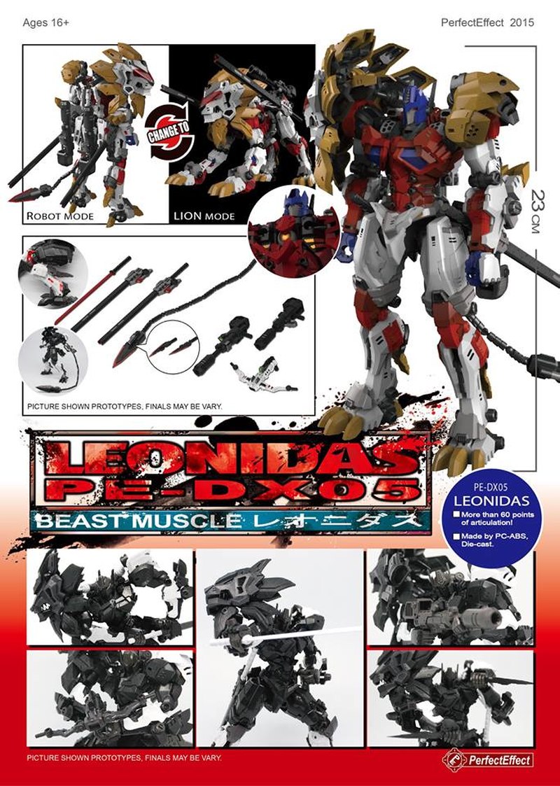 Full Colors Images PE-DX05 Leonidas Ultimate Lio Convoy Homage From Perfect  Effect